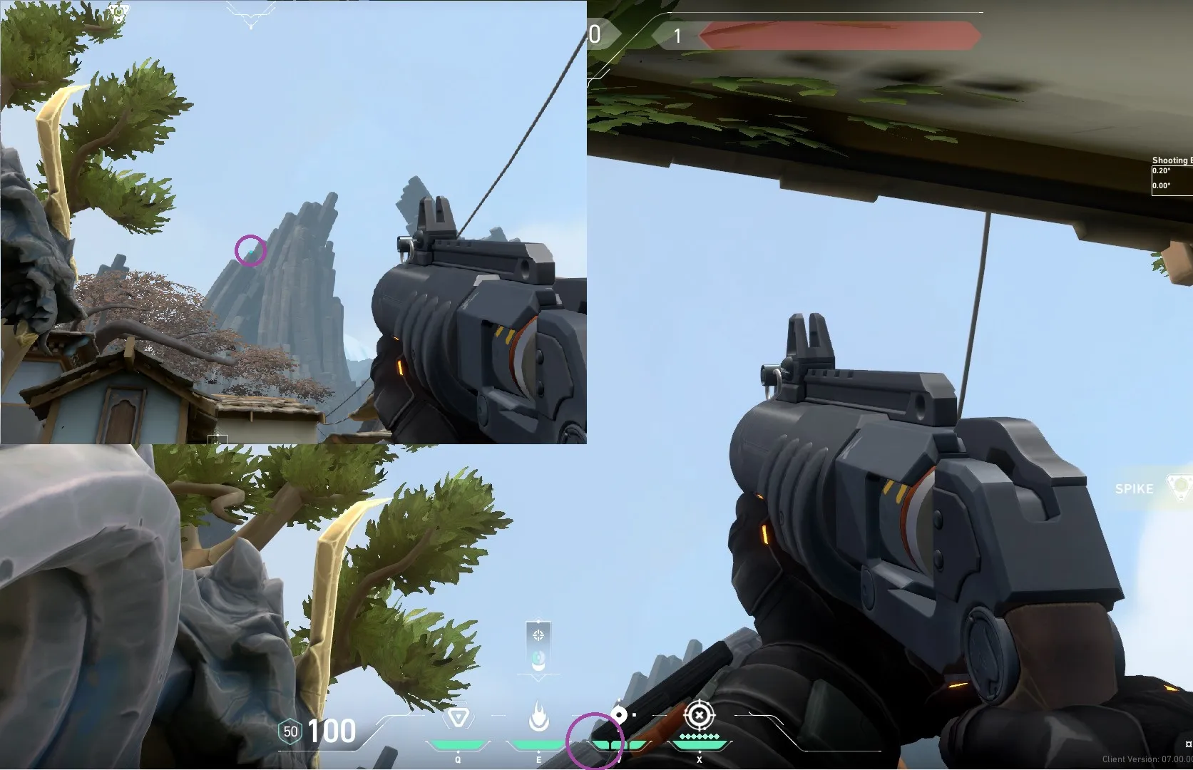 Brimstone Incendiary on Haven Attack Site C — step 2 of 3: Aim — line up the shot