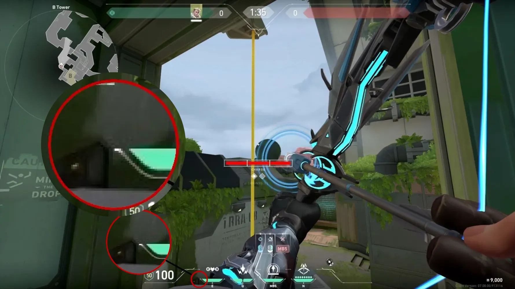 Sova Recon Bolt on Fracture Defense Site B — step 2 of 3: Aim — line up the shot