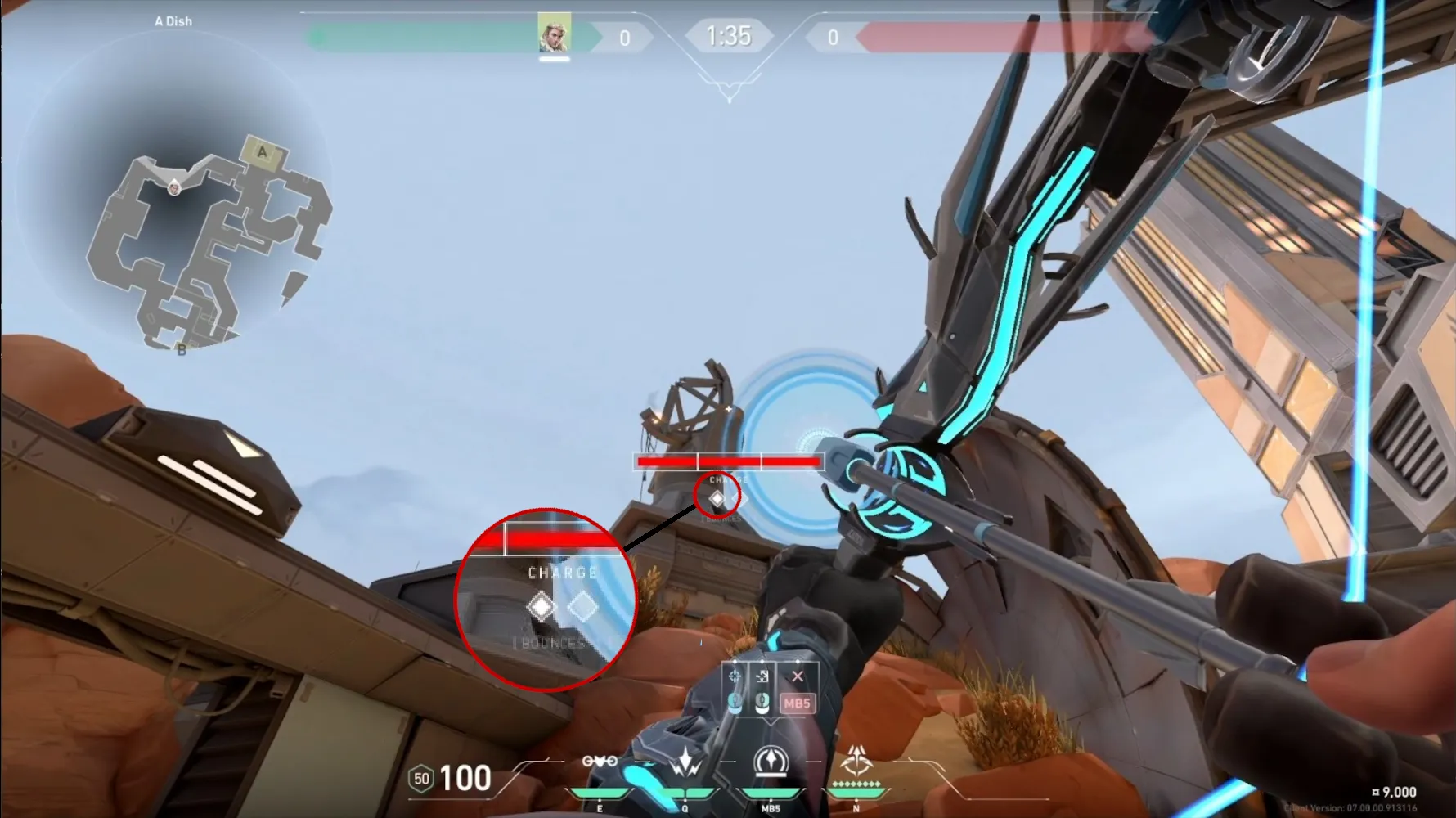Sova Recon Bolt on Fracture Attack Site A — step 2 of 3: Aim — line up the shot