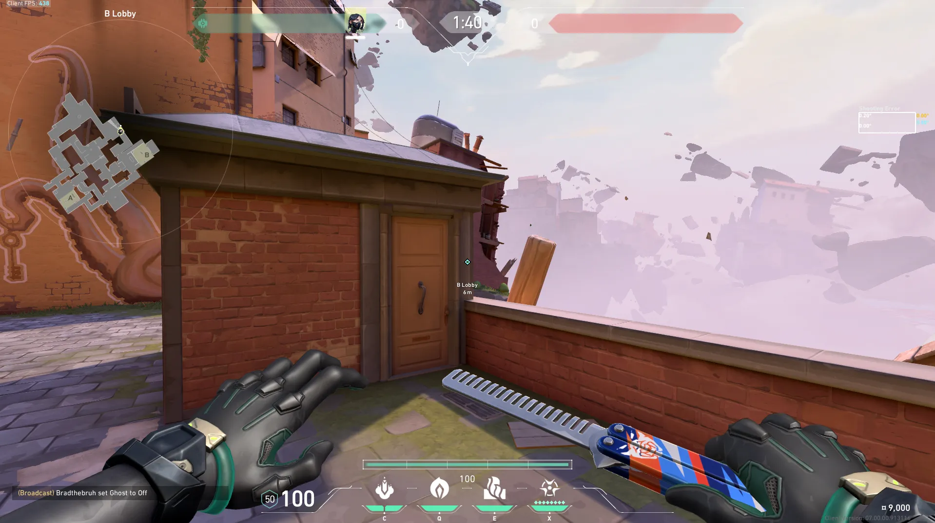 B Lobby to Corner Post Plant Orb — Viper lineup on Ascent
