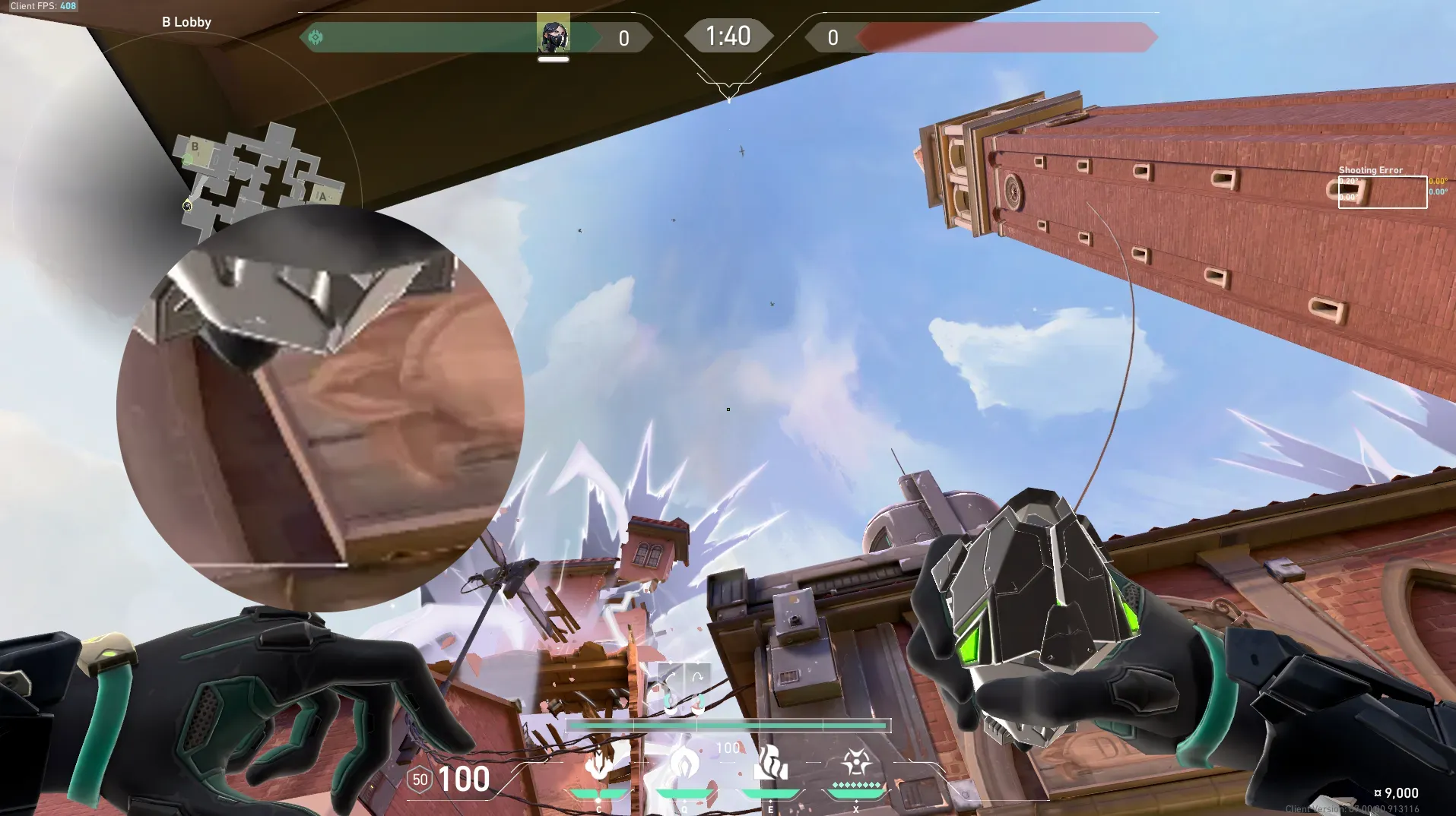 Viper Poison Cloud on Ascent Attack Site B — step 2 of 3: Aim — line up the shot