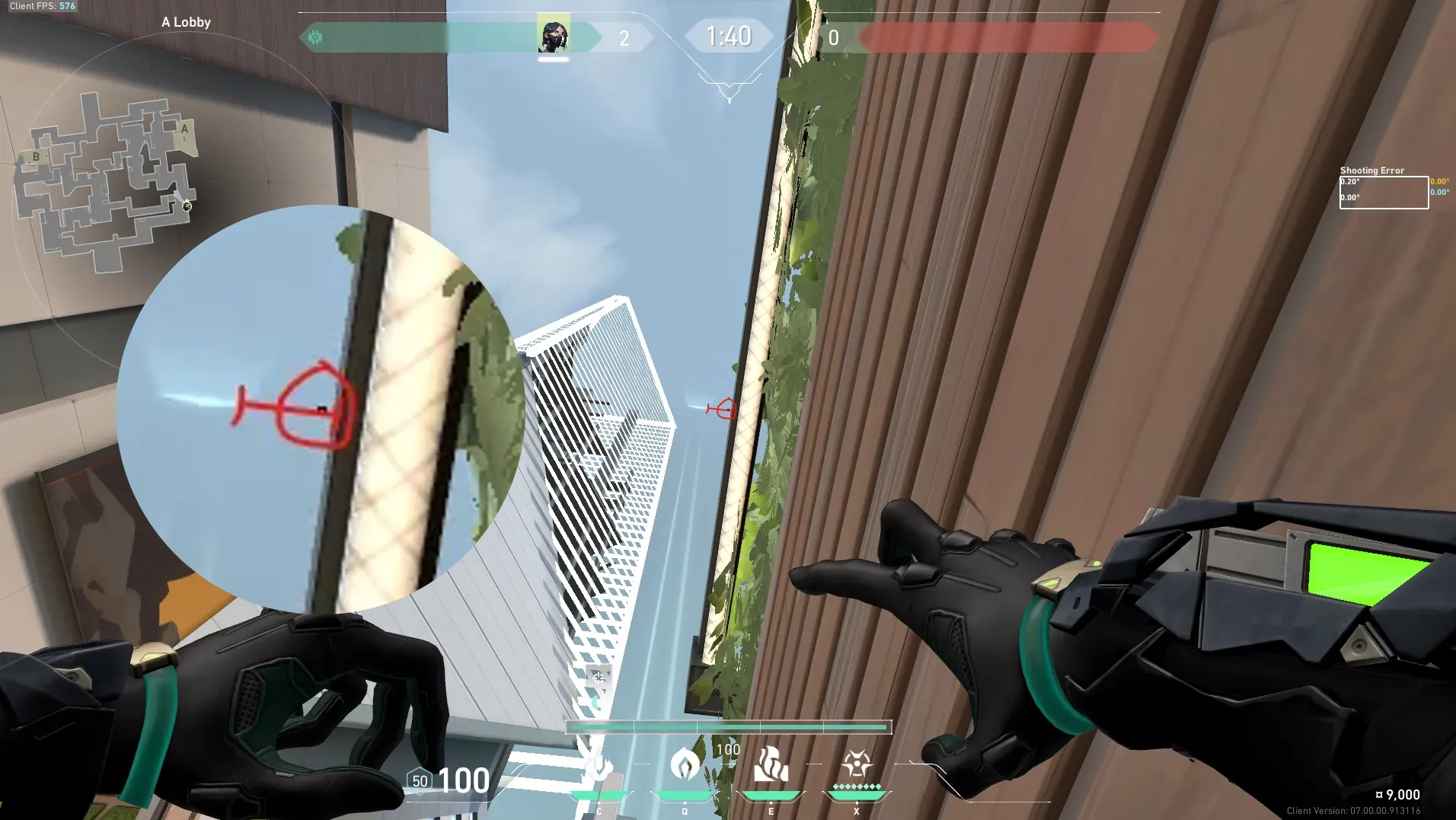 Viper Snake Bite on Split Attack Site A — step 3 of 4: Aim — line up the shot