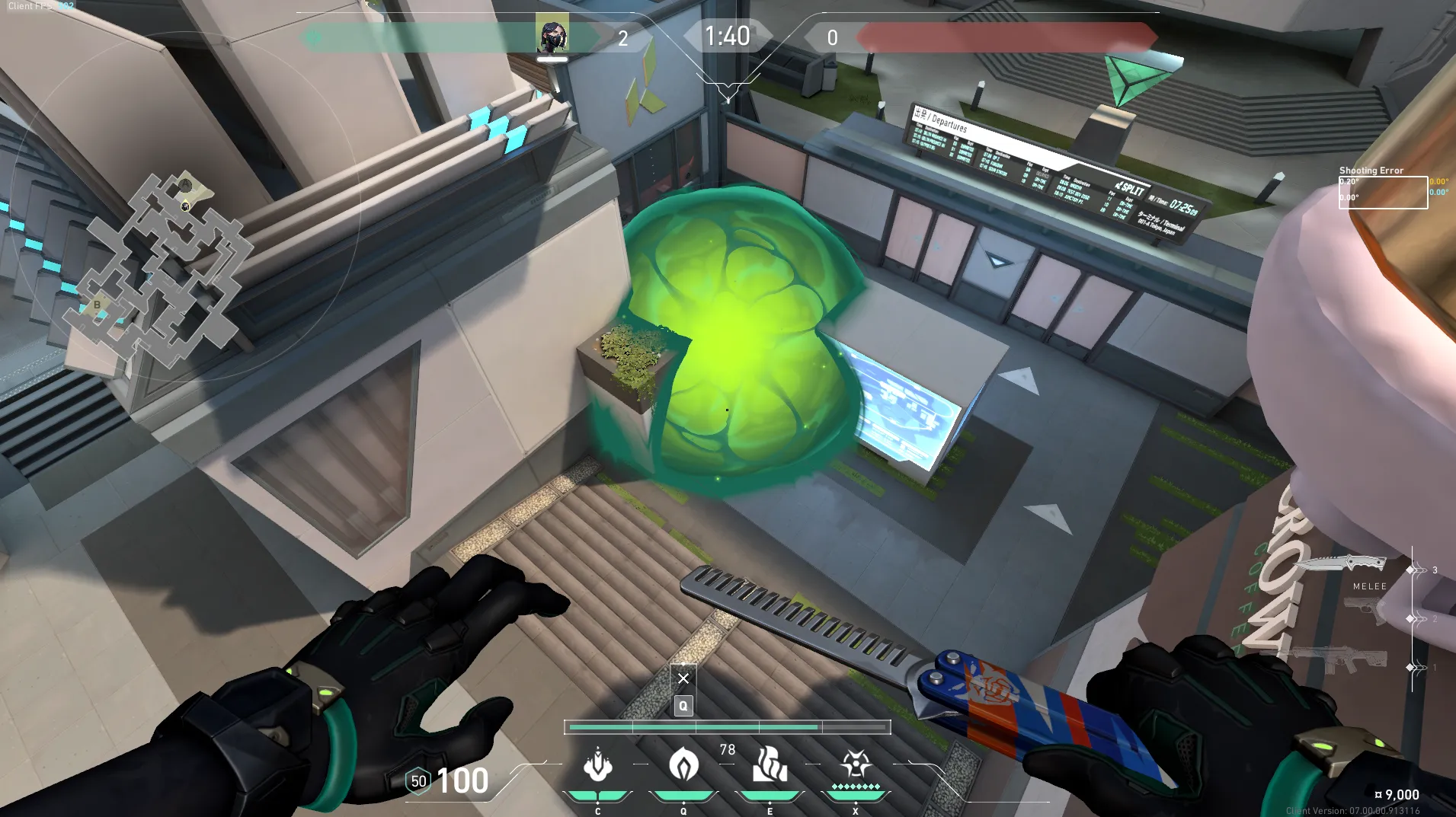Viper Poison Cloud on Split Attack Site A — step 3 of 3: Result