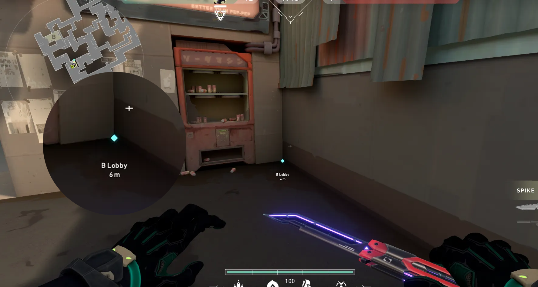 Viper Toxic Screen on Split Attack Site B — step 1 of 3: Position — where to stand