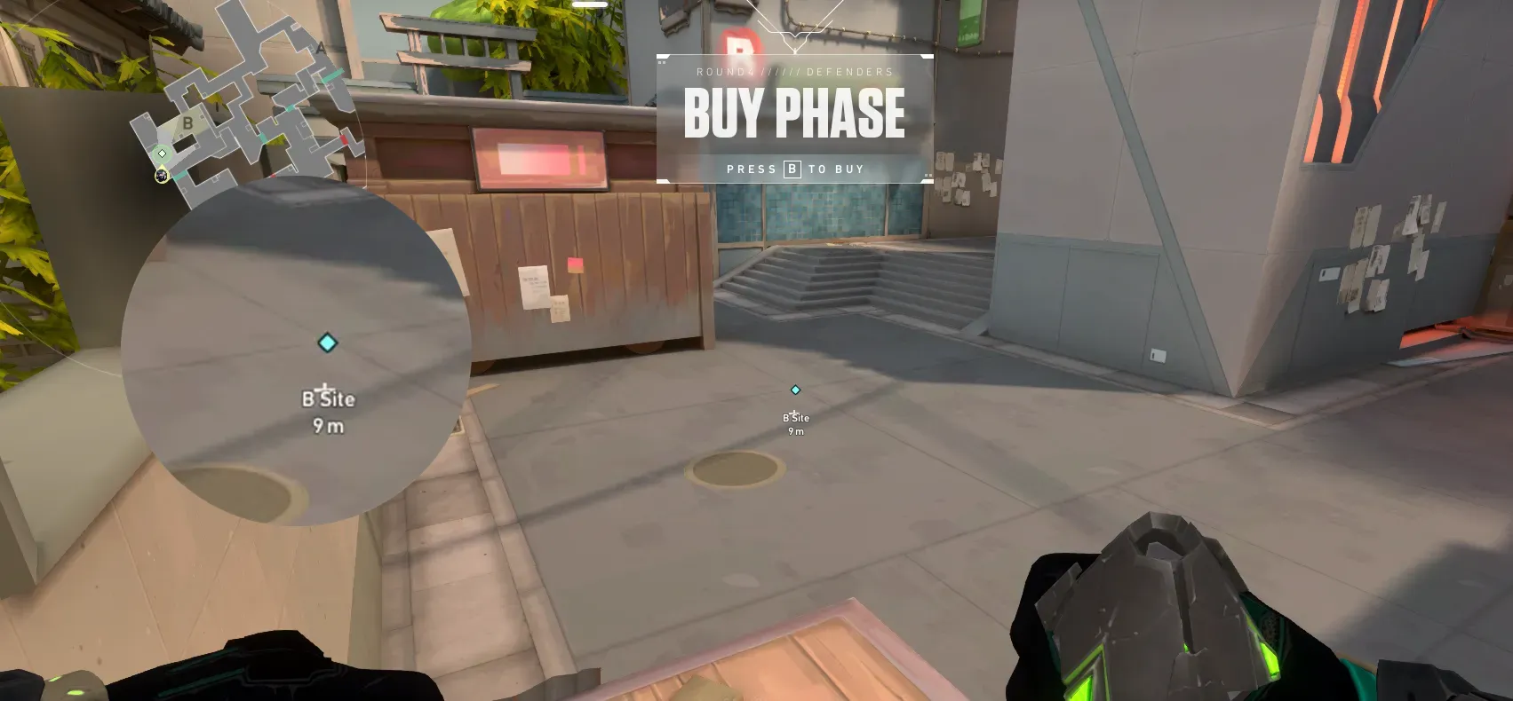 Viper Poison Cloud on Split Defense Site B — step 2 of 3: Aim — line up the shot