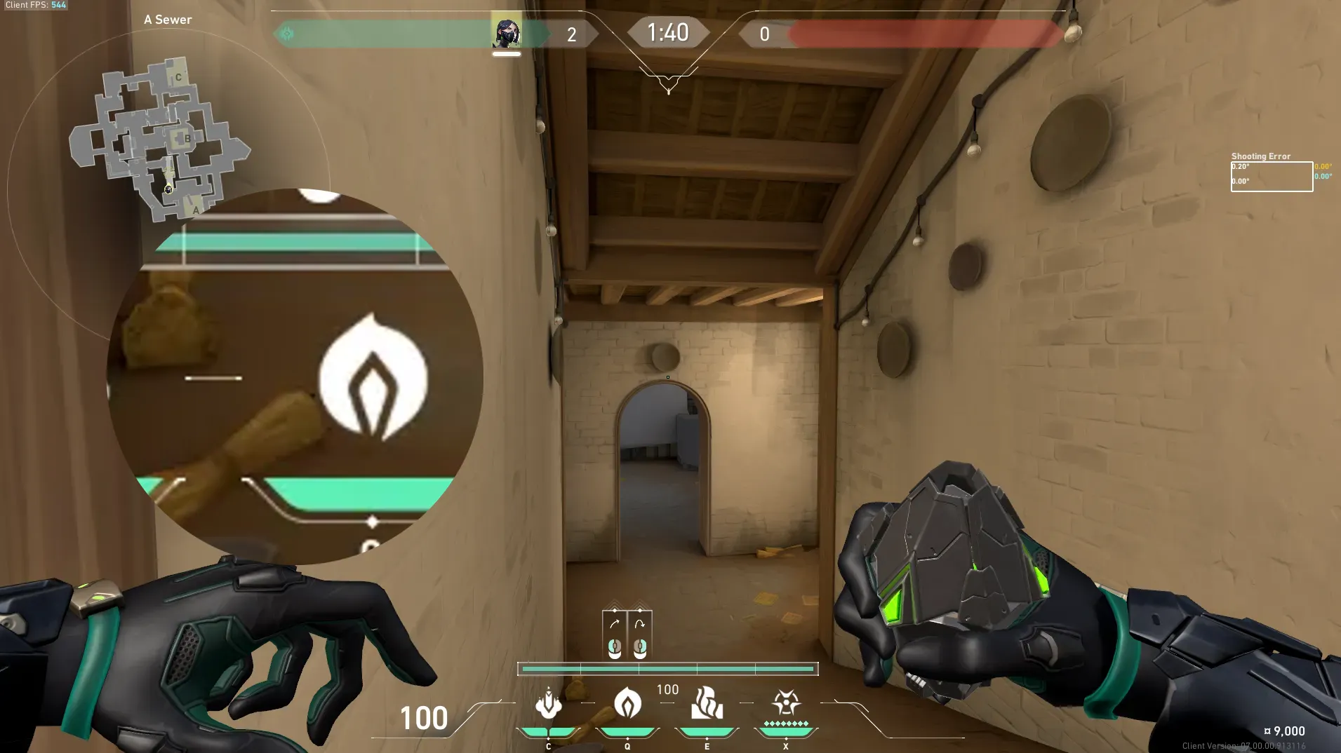 Viper Poison Cloud on Haven Attack Site A — step 2 of 4: Aim — line up the shot