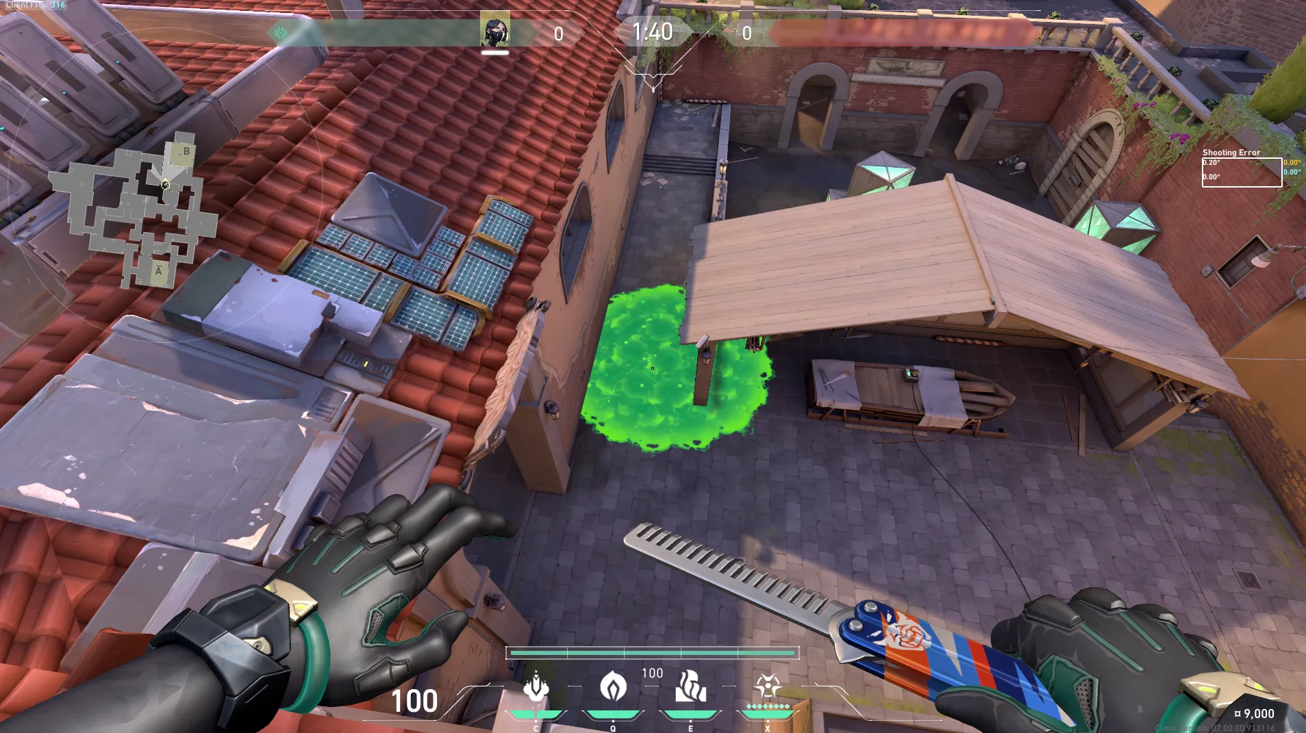 Viper Snake Bite on Ascent Defense Site B — step 4 of 8: Aim — line up the shot
