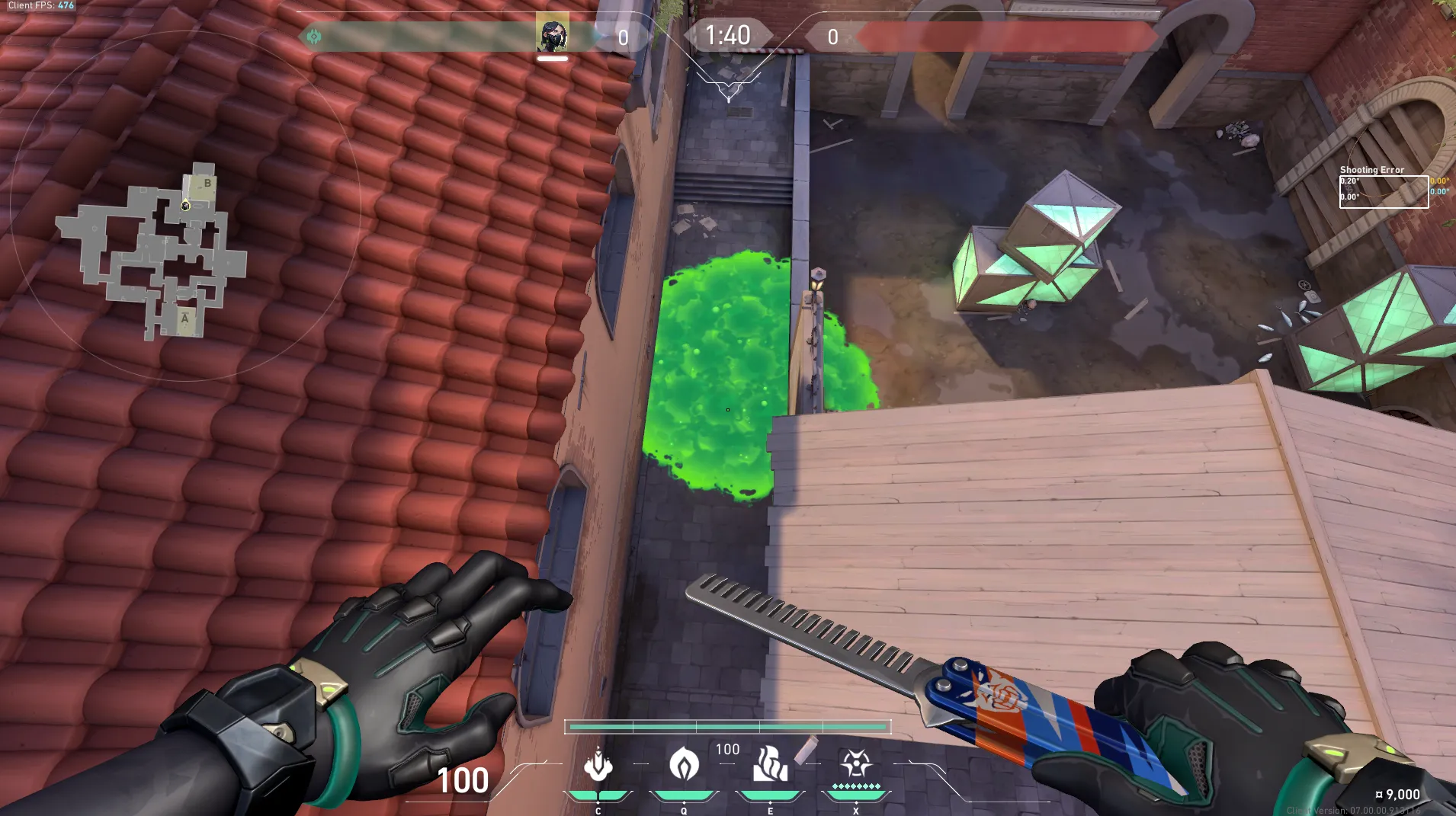 Viper Snake Bite on Ascent Defense Site B — step 7 of 8: Aim — line up the shot