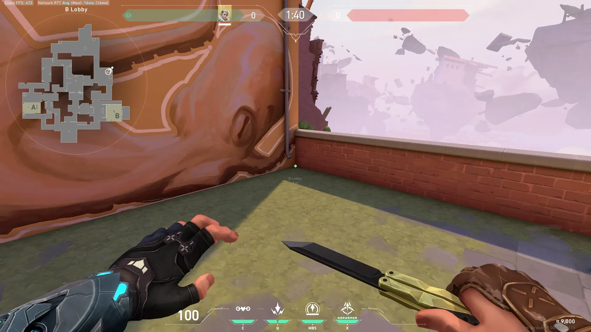 Sova Recon Bolt on Ascent Attack Site A — step 1 of 3: Position — where to stand