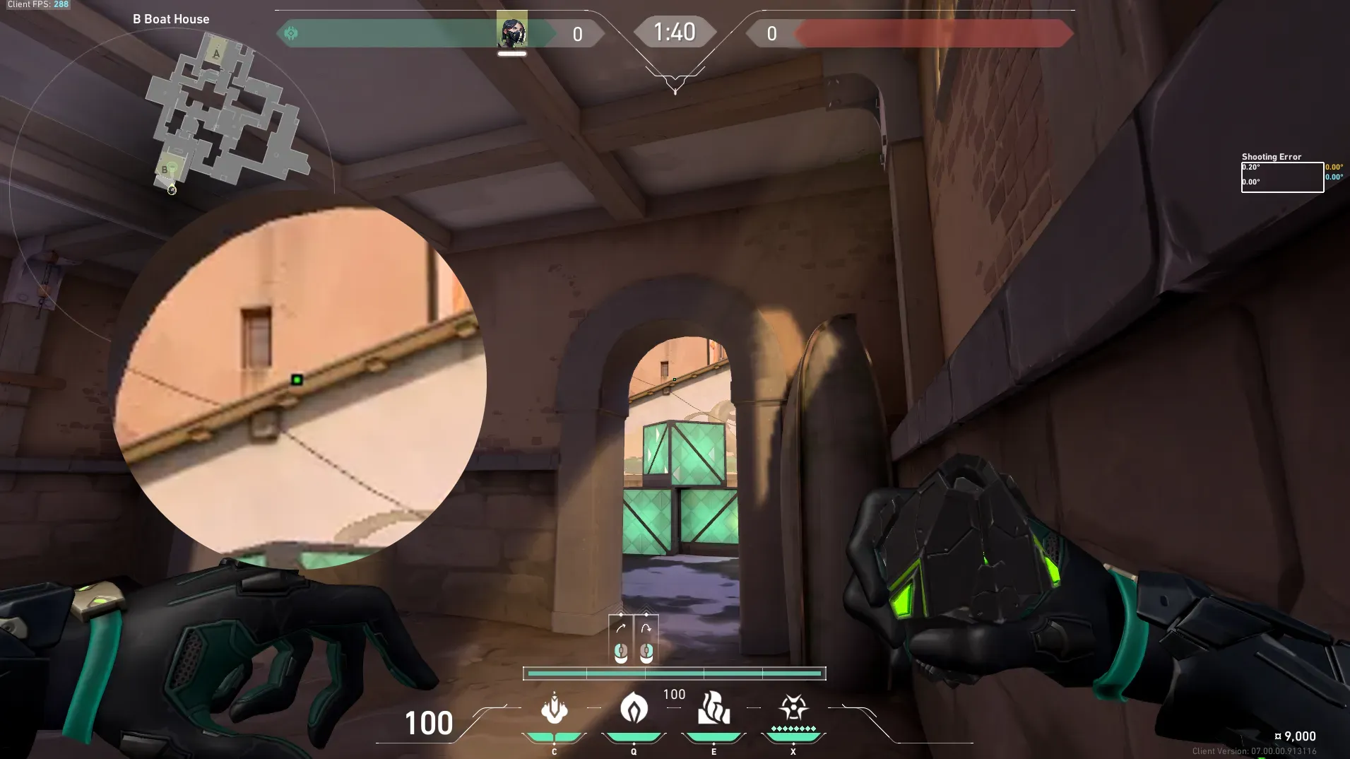 Viper Poison Cloud on Ascent Defense Site B — step 2 of 4: Aim — line up the shot