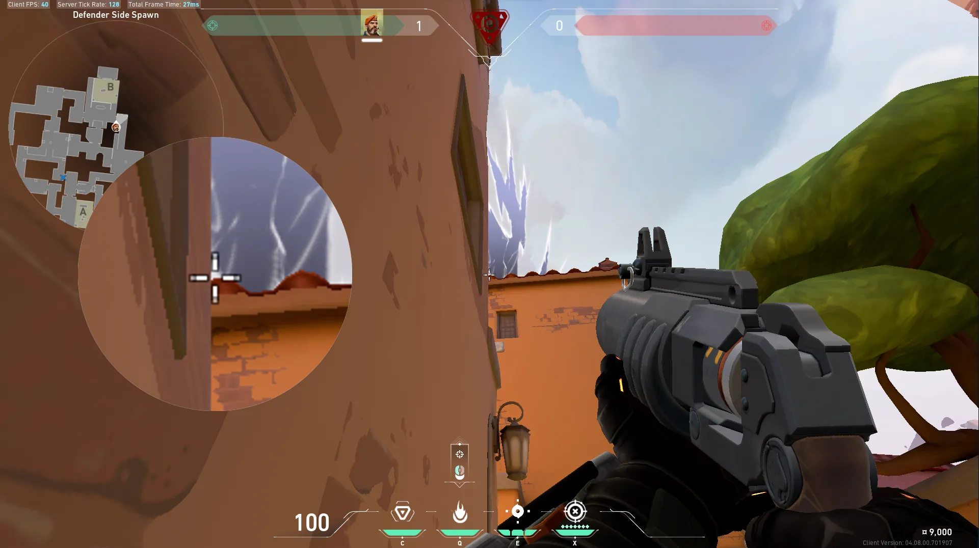 Brimstone Incendiary on Ascent Defense Site B — step 2 of 3: Aim — line up the shot
