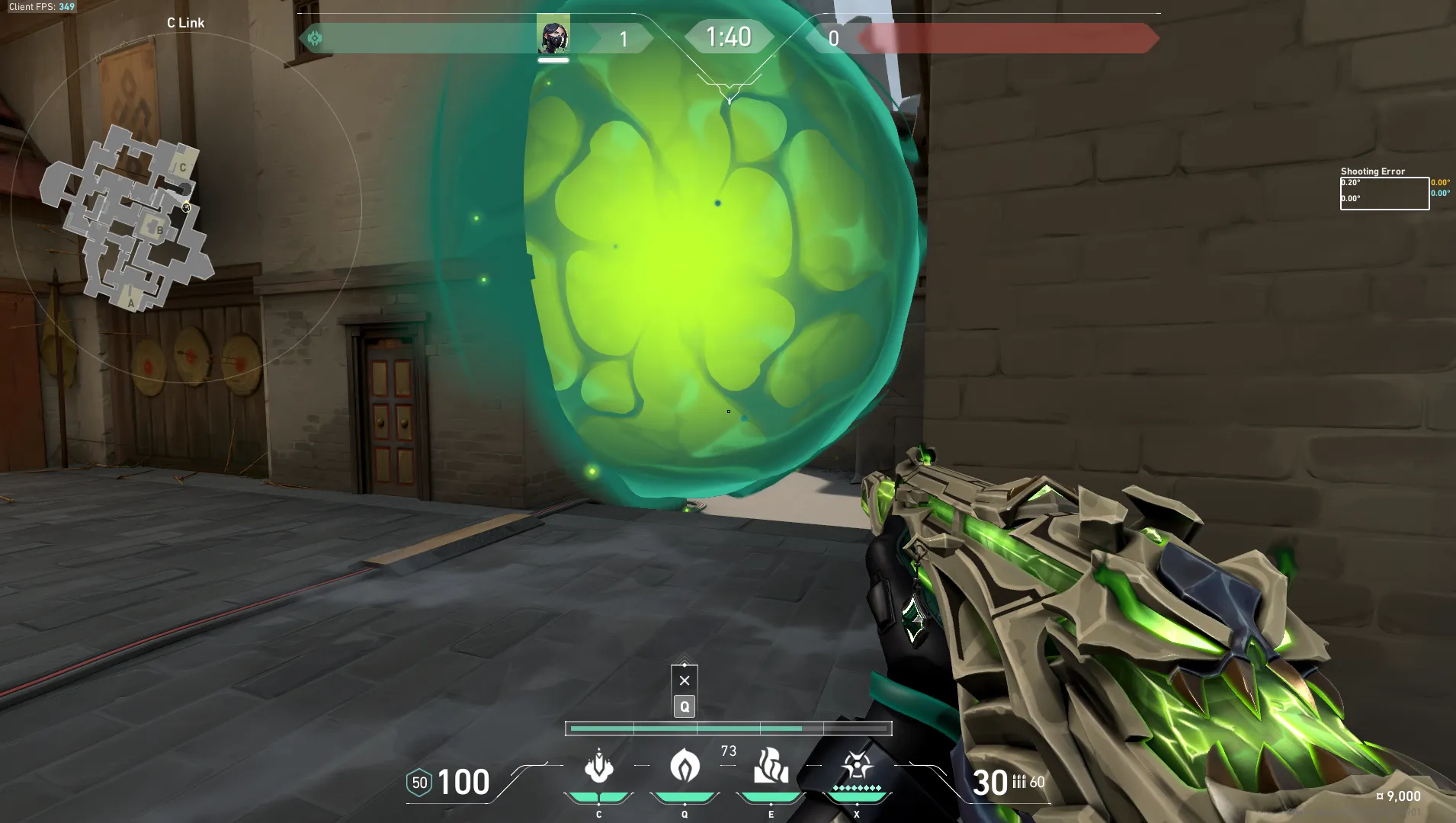 Viper Poison Cloud on Haven Defense Site C — step 3 of 4: Aim — line up the shot