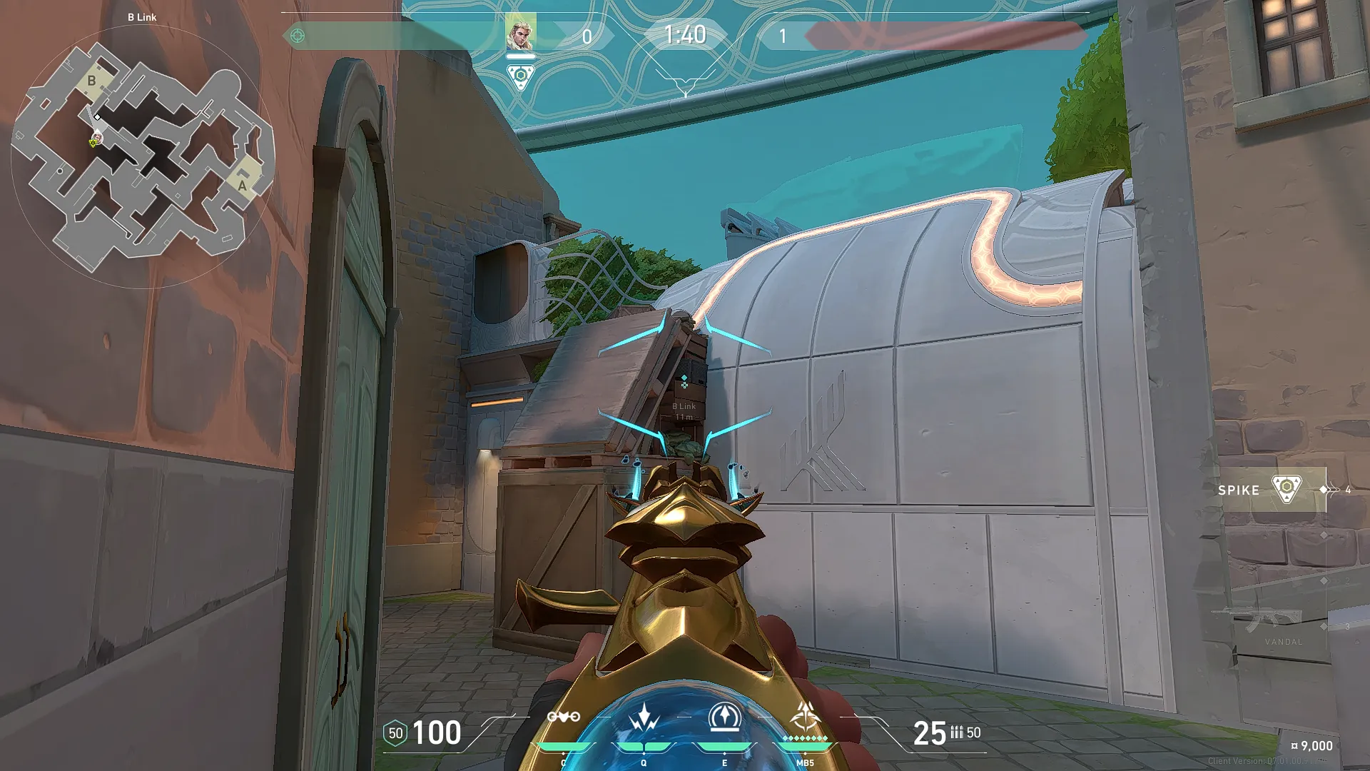 Sova Recon Bolt on Pearl Defense Site B — step 2 of 4: Aim — line up the shot