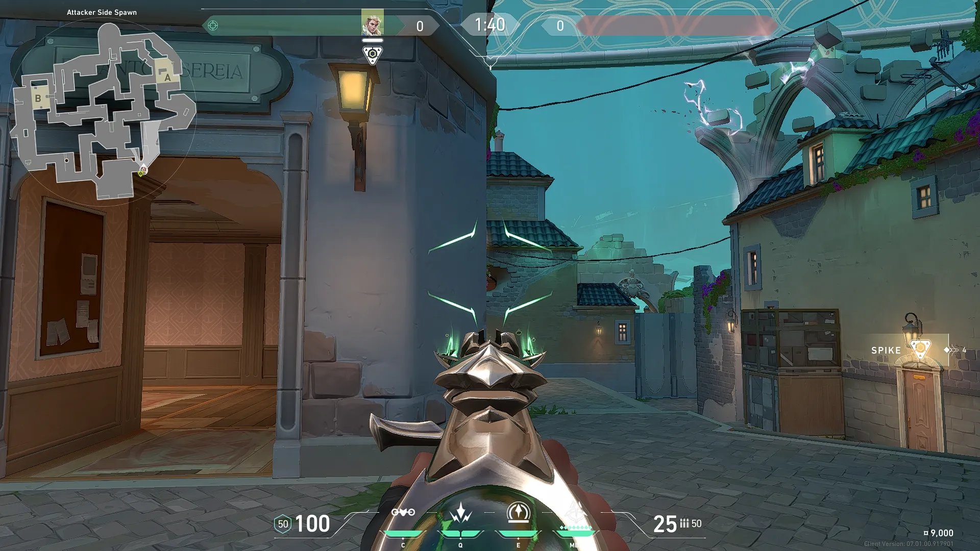 Sova Recon Bolt on Pearl Attack Site A — step 4 of 5: Aim — line up the shot