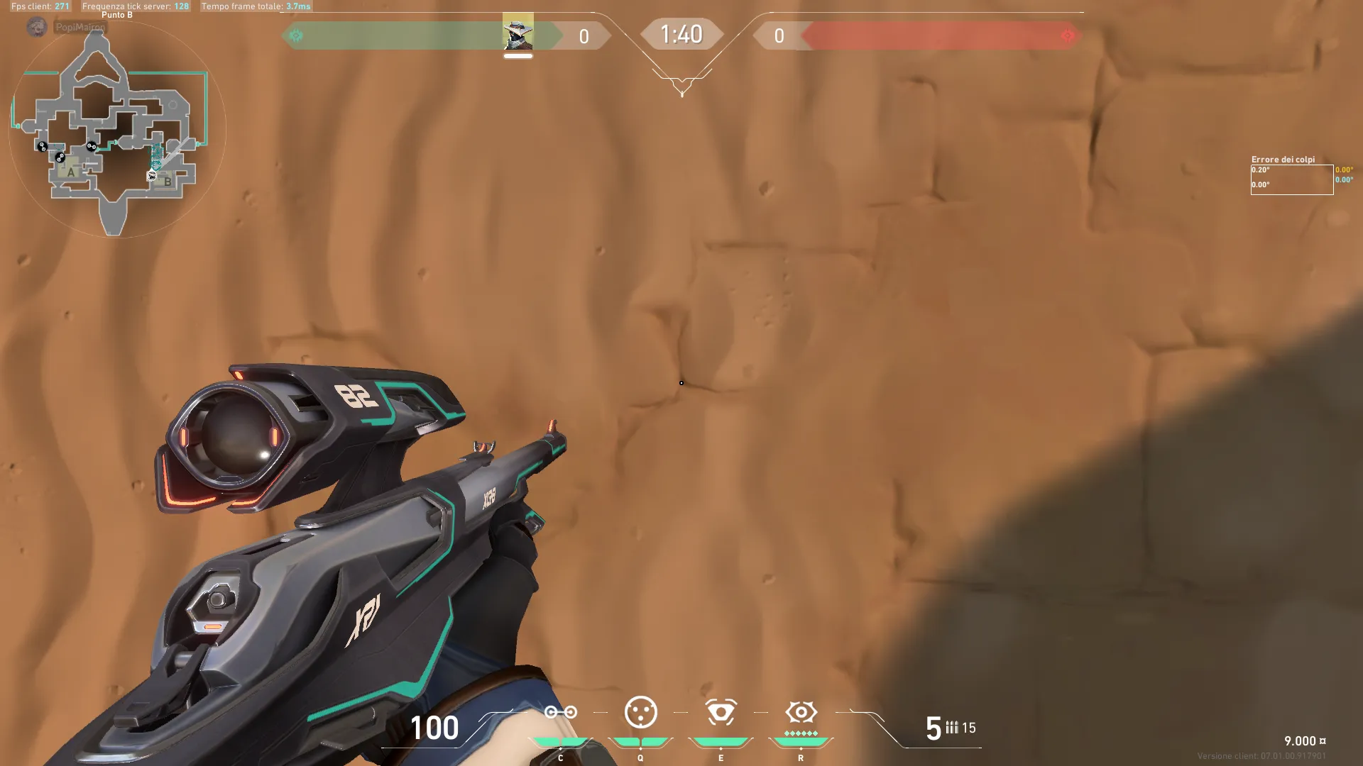 Cypher Cyber Cage on Bind Defense Site B — step 2 of 5: Aim — line up the shot