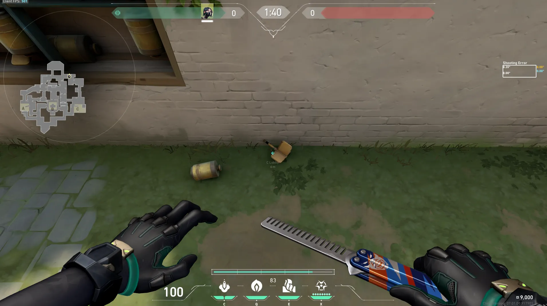 Viper Poison Cloud on Haven Attack Site C — step 1 of 5: Position — where to stand