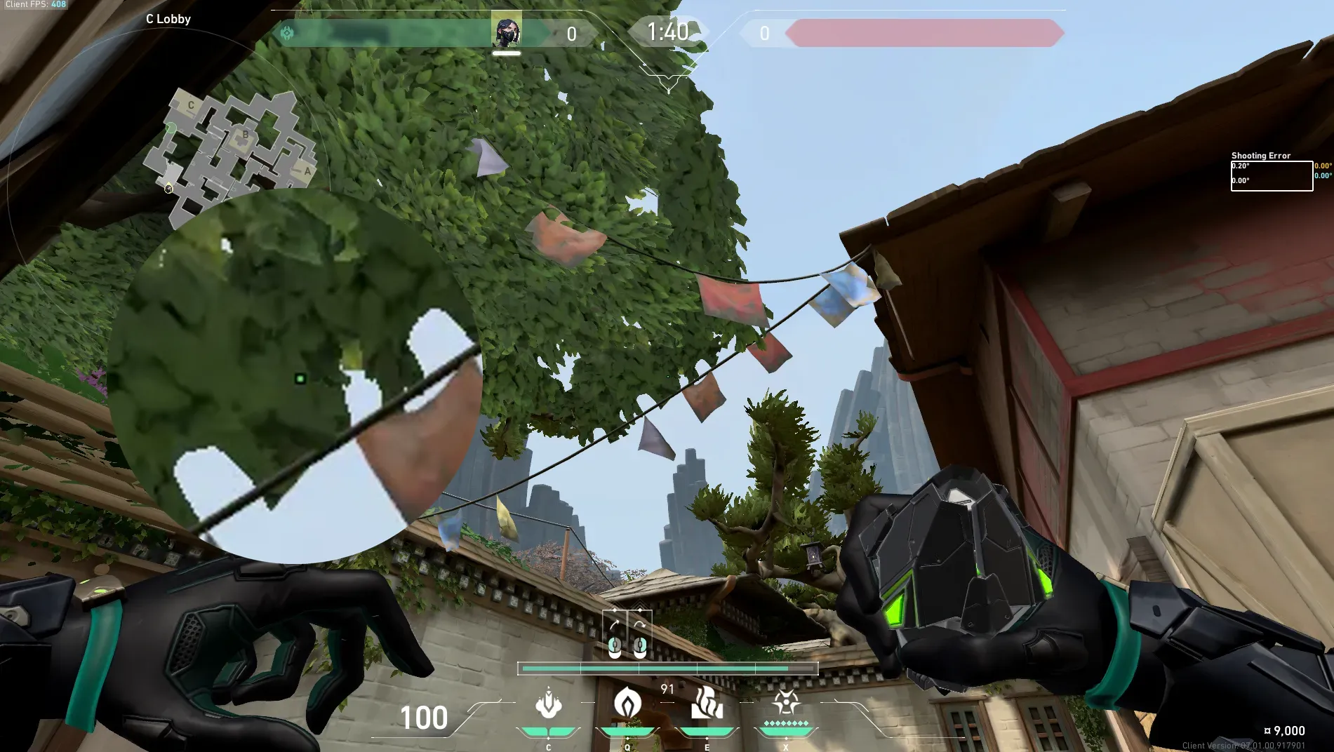 Viper Poison Cloud on Haven Attack Site C — step 3 of 5: Aim — line up the shot