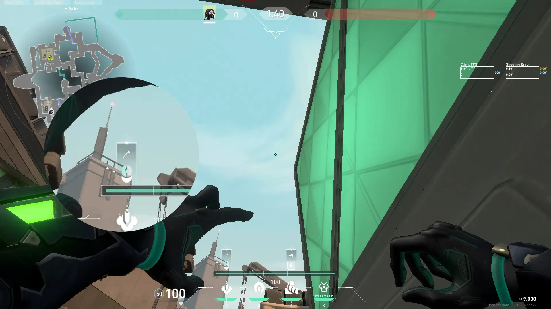 Viper Snake Bite on Bind Defense Site A — step 2 of 3: Aim — line up the shot