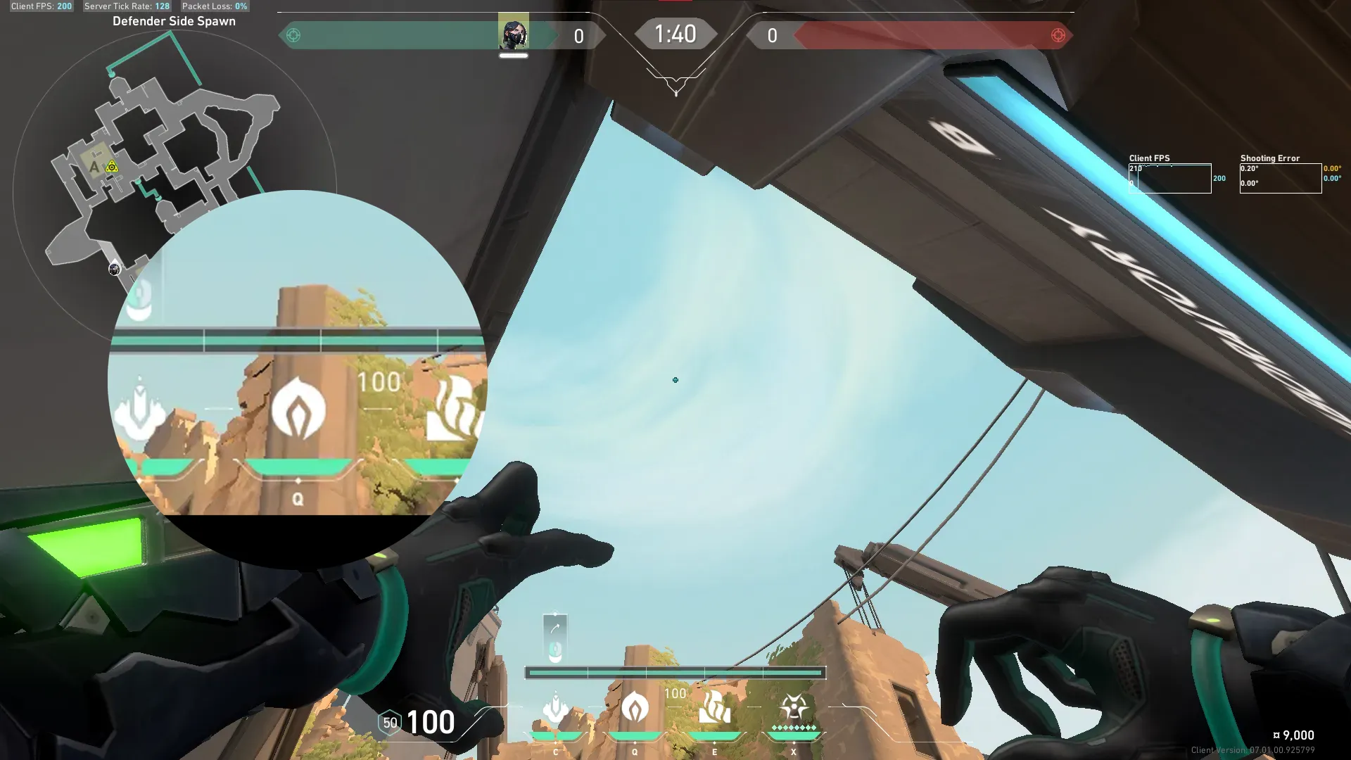 Viper Snake Bite on Bind Defense Site A — step 2 of 3: Aim — line up the shot