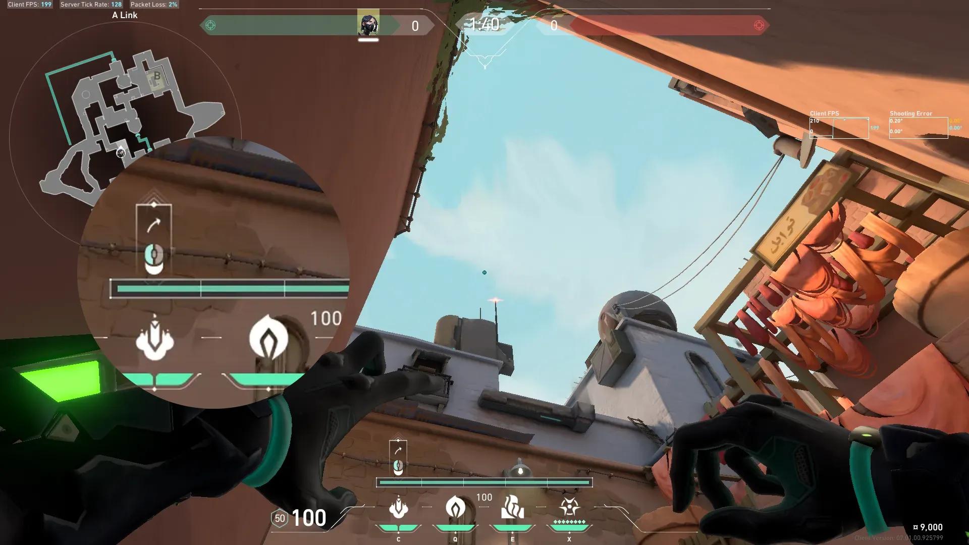 Viper Snake Bite on Bind Attack Site B — step 2 of 4: Aim — line up the shot