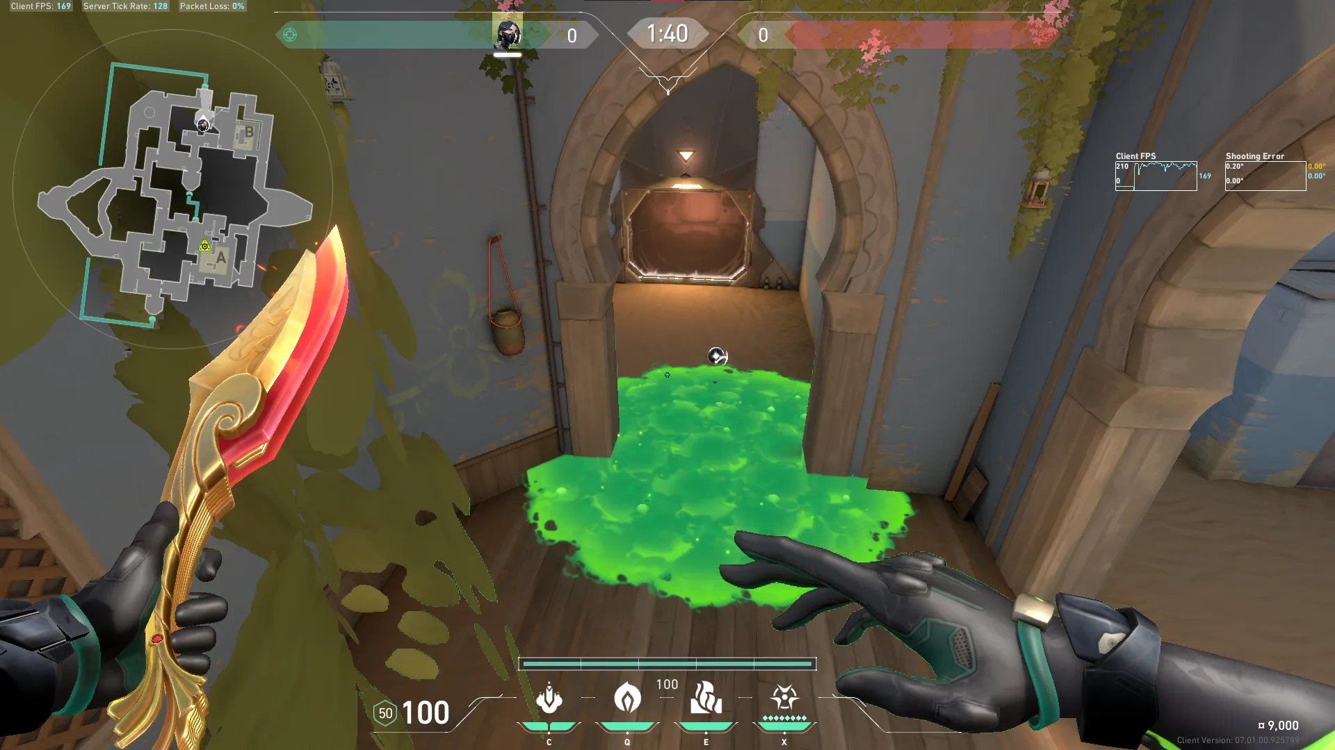 Viper Snake Bite on Bind Attack Site B — step 3 of 4: Aim — line up the shot