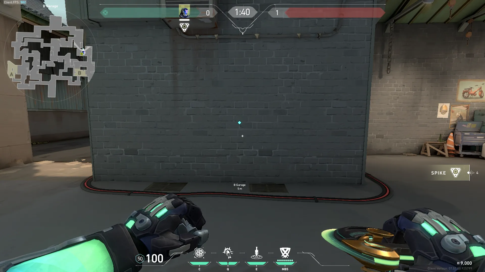 KAY/O Flash_Drive on Split Attack Site B — step 1 of 3: Position — where to stand