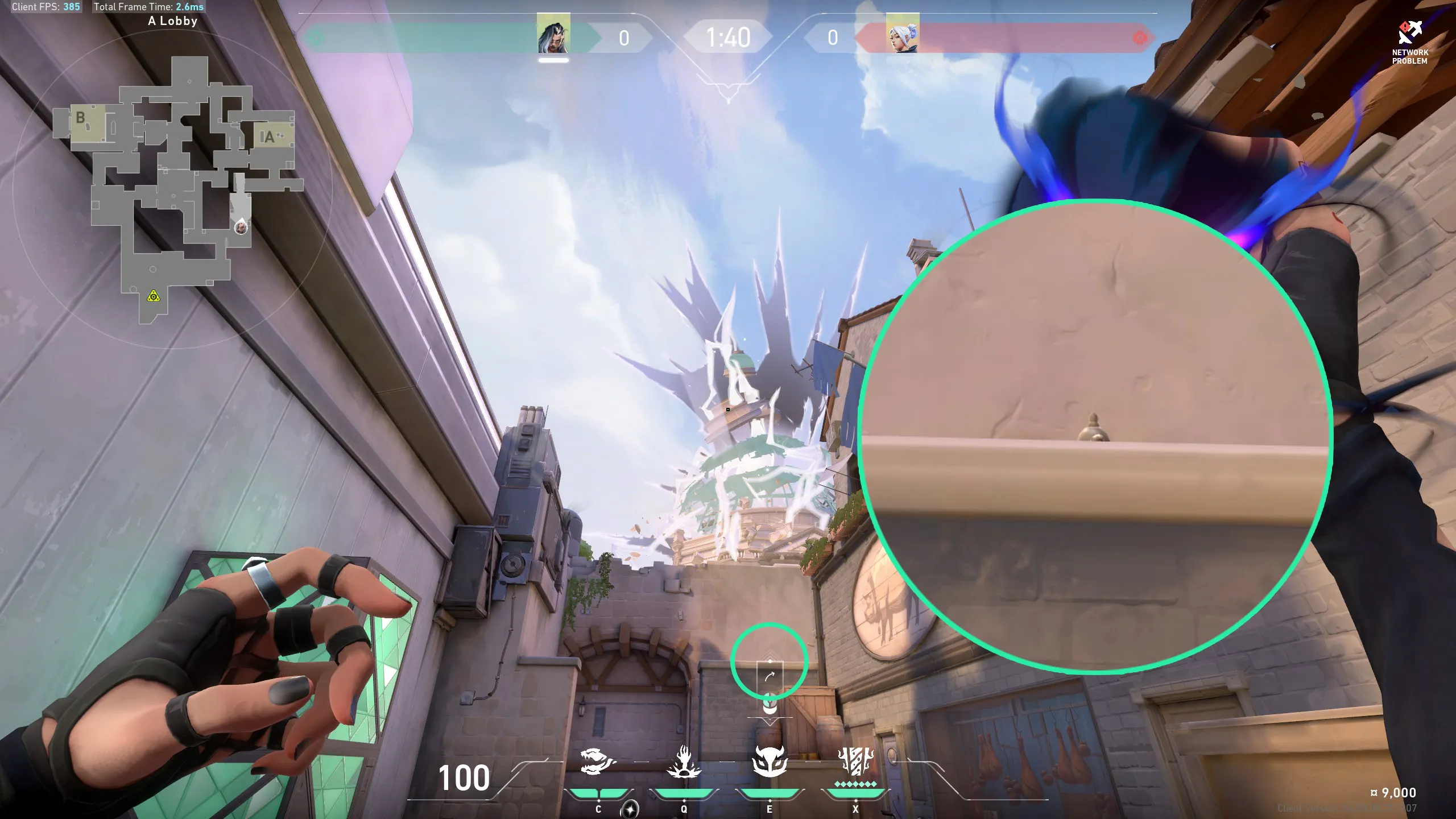 Fade Haunt on Ascent Attack Site A — step 2 of 3: Aim — line up the shot