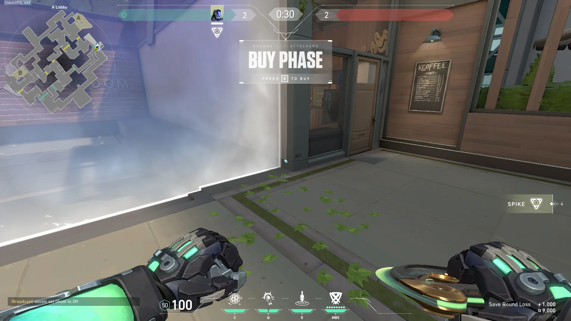 KAY/O Frag_Ment on Split Attack Site A — step 1 of 4: Position — where to stand