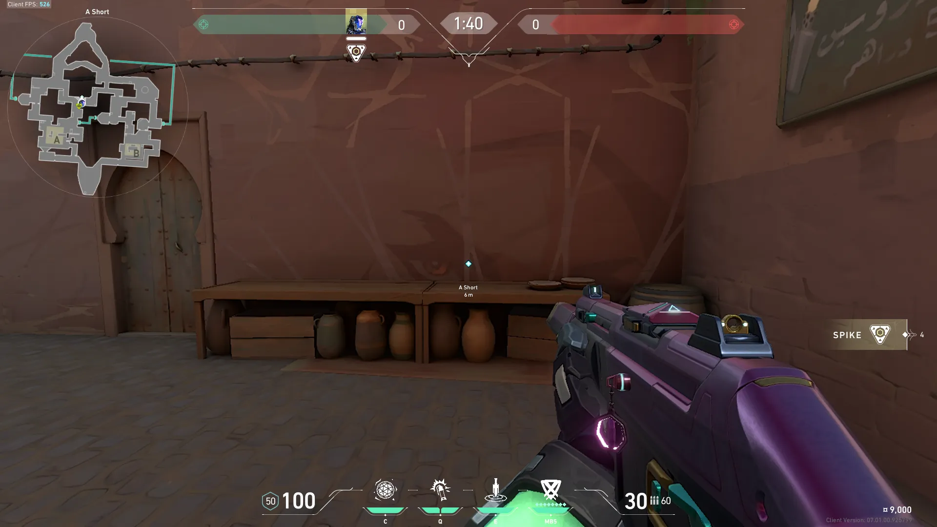 KAY/O Zero_Point on Bind Attack Site A — step 1 of 6: Position — where to stand