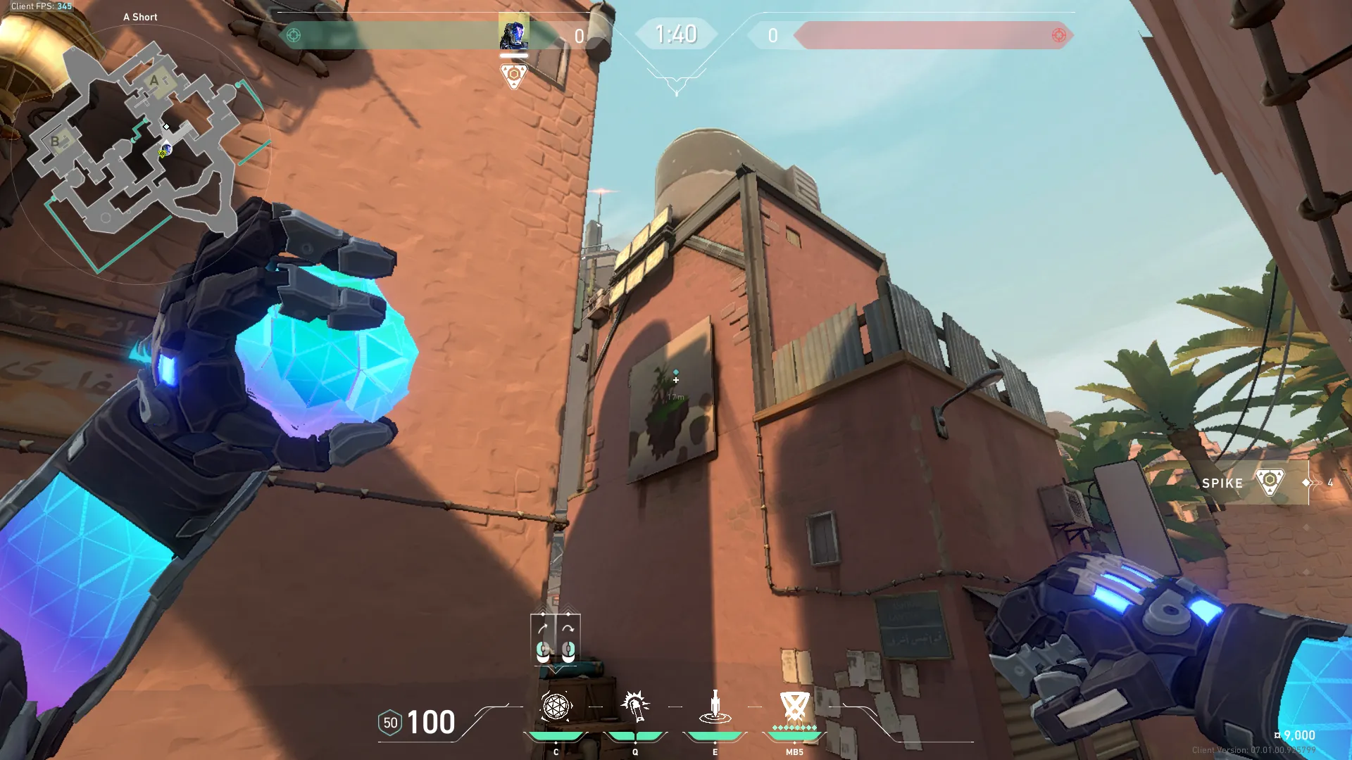 KAY/O Frag_Ment on Bind Attack Site A — step 4 of 6: Aim — line up the shot