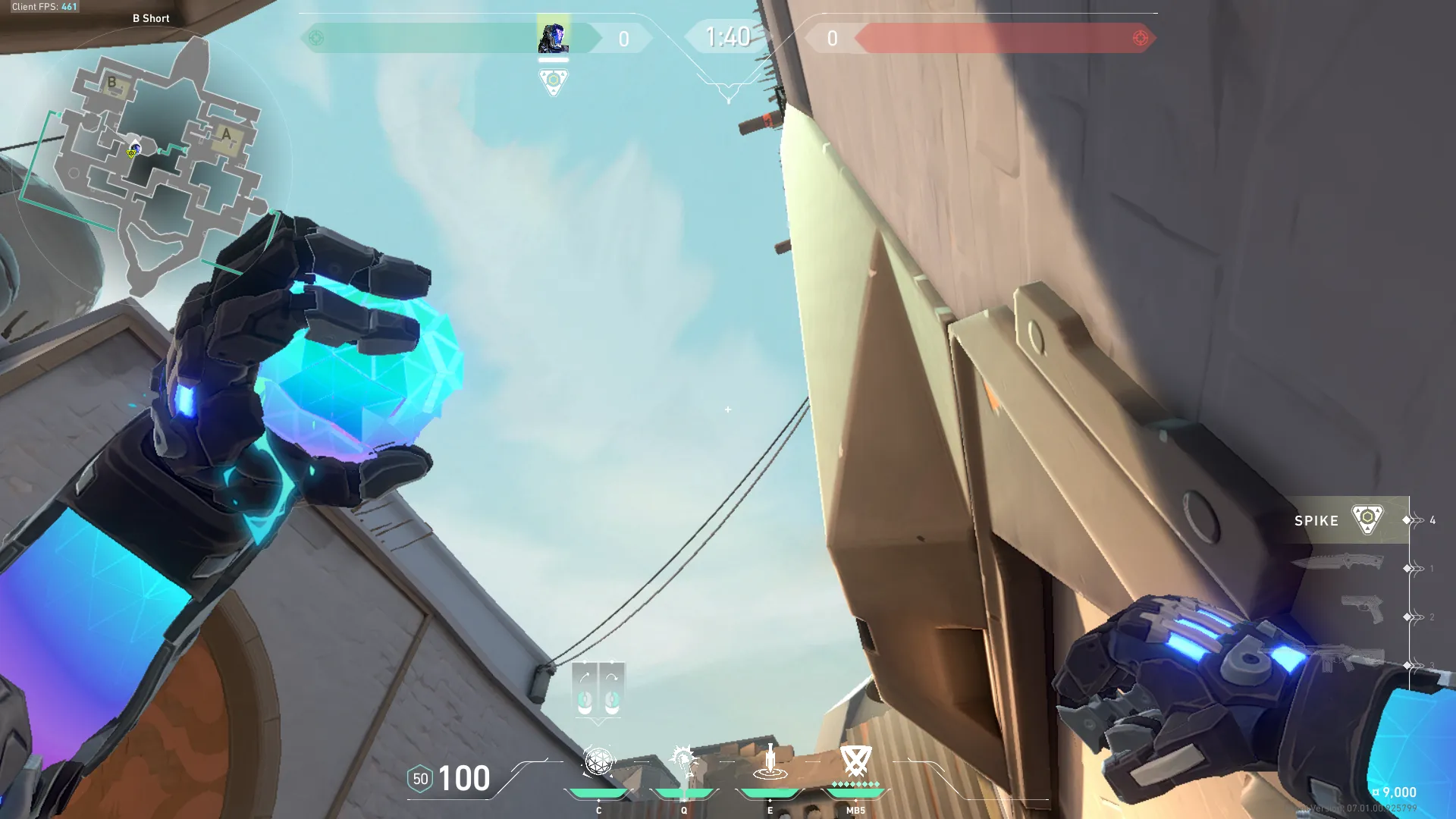 KAY/O Frag_Ment on Bind Attack Site B — step 3 of 4: Aim — line up the shot