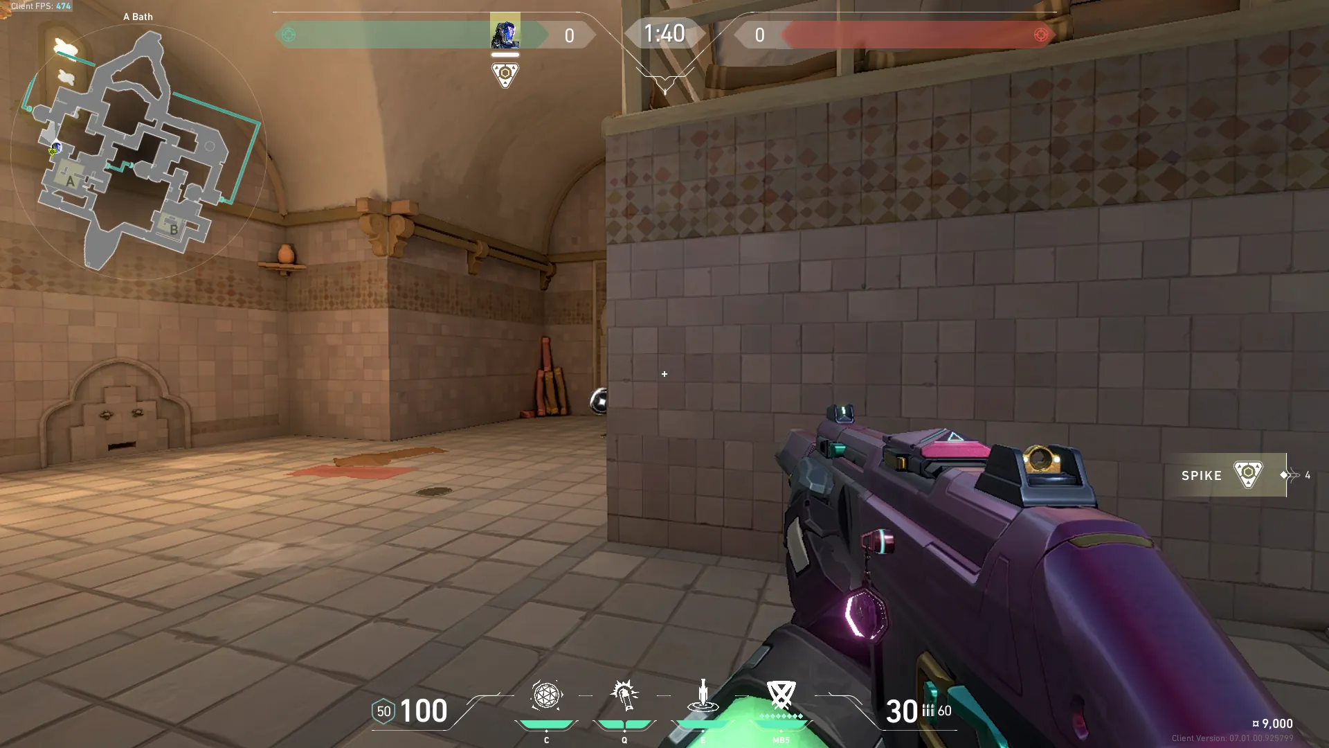 KAY/O Flash_Drive on Bind Attack Site A — step 2 of 5: Aim — line up the shot