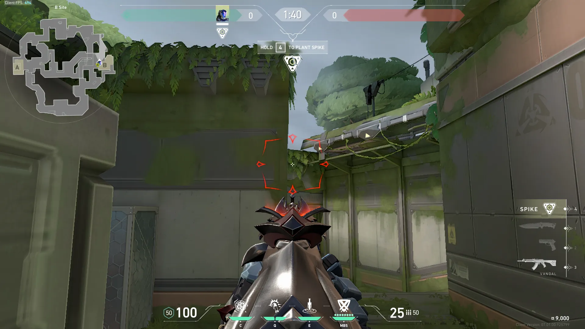 KAY/O Flash_Drive on Fracture Defense Site B — step 2 of 3: Aim — line up the shot