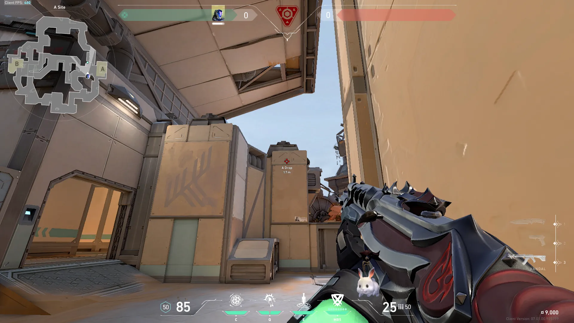 KAY/O Flash_Drive on Fracture Defense Site A — step 2 of 3: Aim — line up the shot