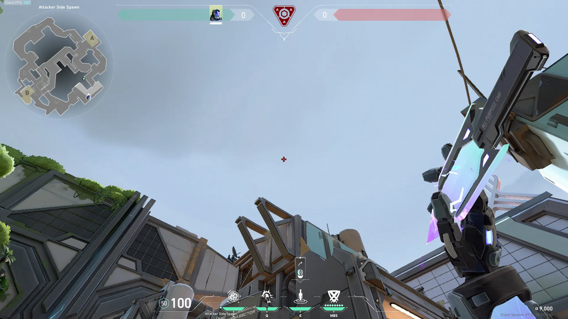 KAY/O Zero_Point on Fracture Attack Site A — step 3 of 4: Aim — line up the shot