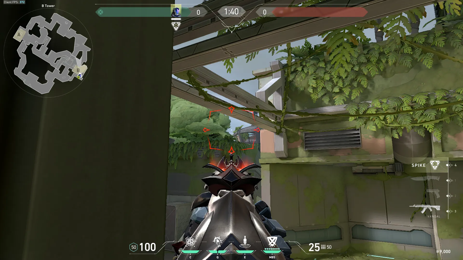 KAY/O Zero_Point on Fracture Defense Site B — step 2 of 3: Aim — line up the shot