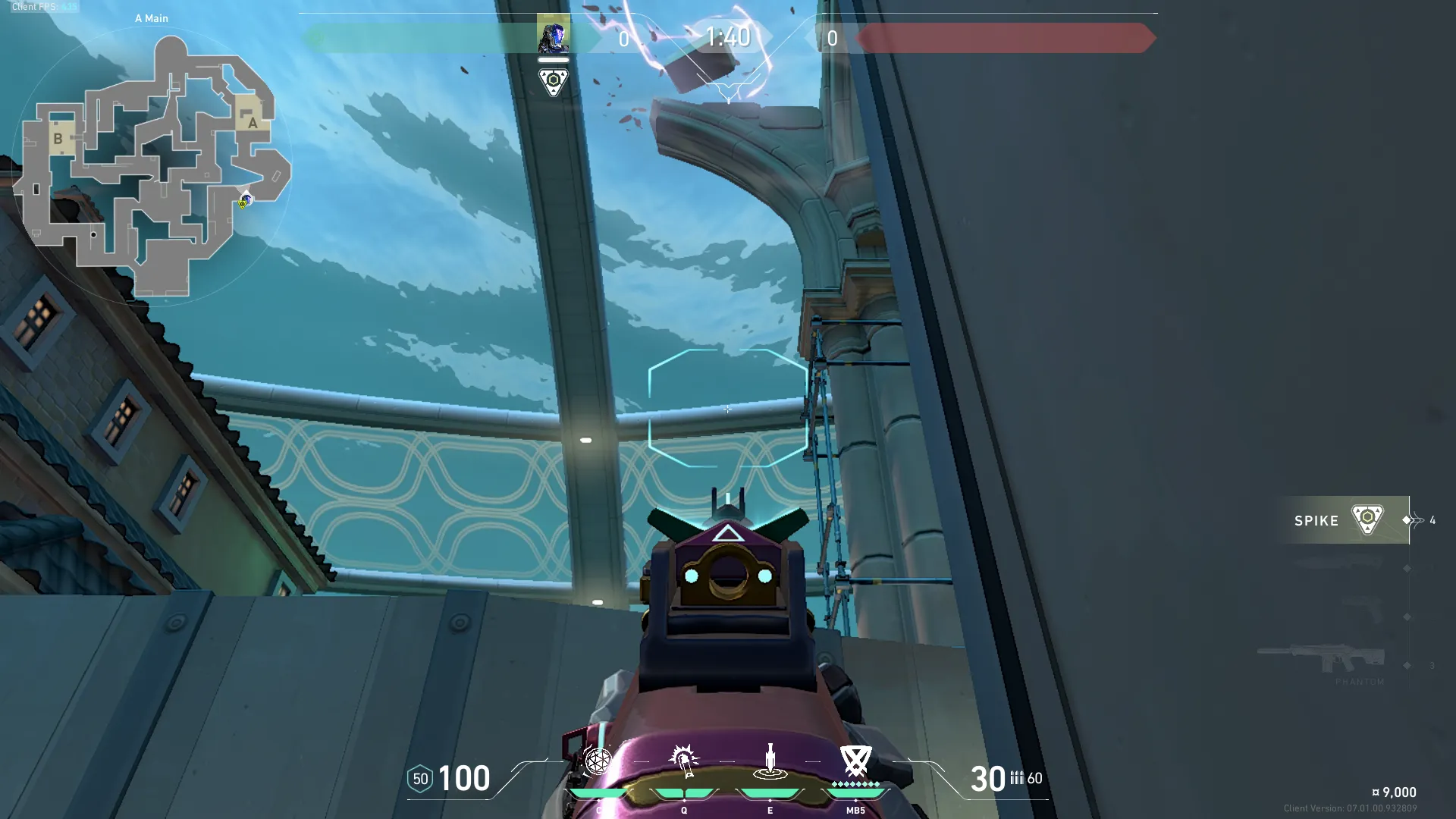 KAY/O Frag_Ment on Pearl Attack Site A — step 2 of 5: Aim — line up the shot