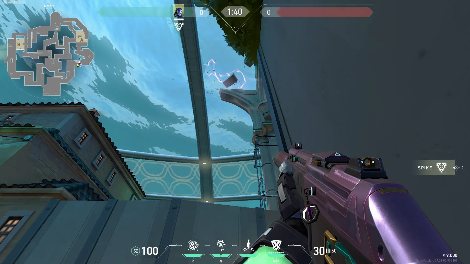 KAY/O Frag_Ment on Pearl Attack Site A — step 4 of 5: Aim — line up the shot