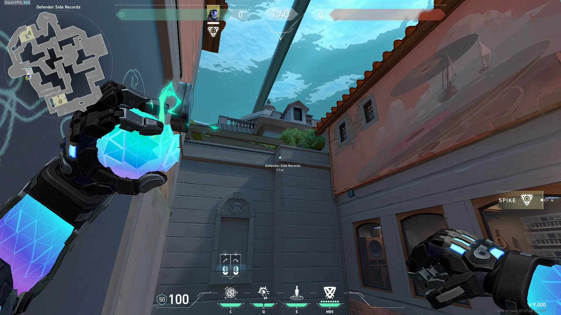 KAY/O Frag_Ment on Pearl Defense Site A — step 2 of 4: Aim — line up the shot