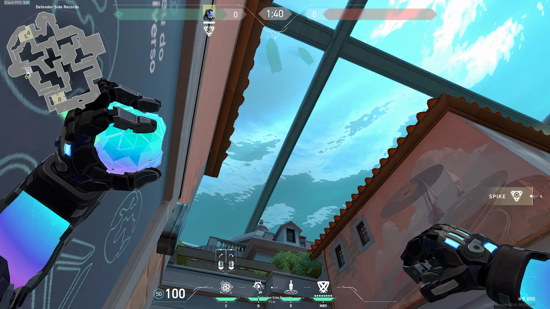 KAY/O Frag_Ment on Pearl Defense Site A — step 3 of 4: Aim — line up the shot