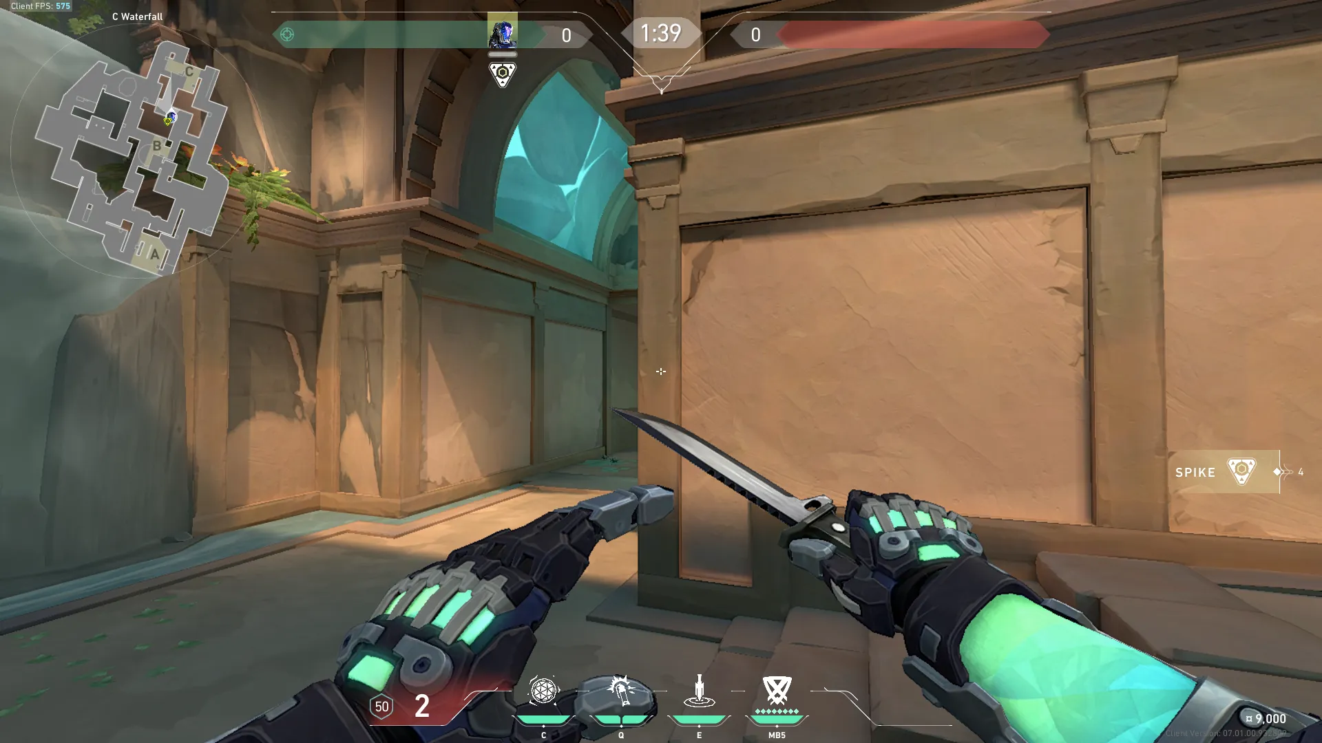 KAY/O Zero_Point on Lotus Defense Site C — step 2 of 6: Aim — line up the shot