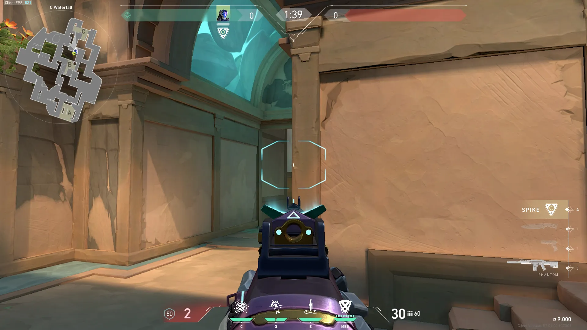 KAY/O Zero_Point on Lotus Defense Site C — step 4 of 6: Aim — line up the shot