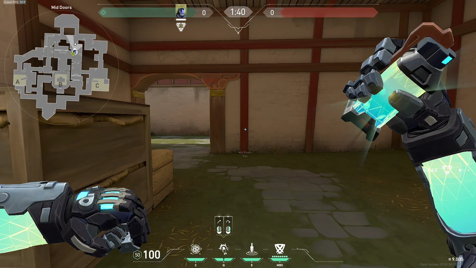 KAY/O Flash_Drive on Haven Attack Site C — step 1 of 3: Position — where to stand