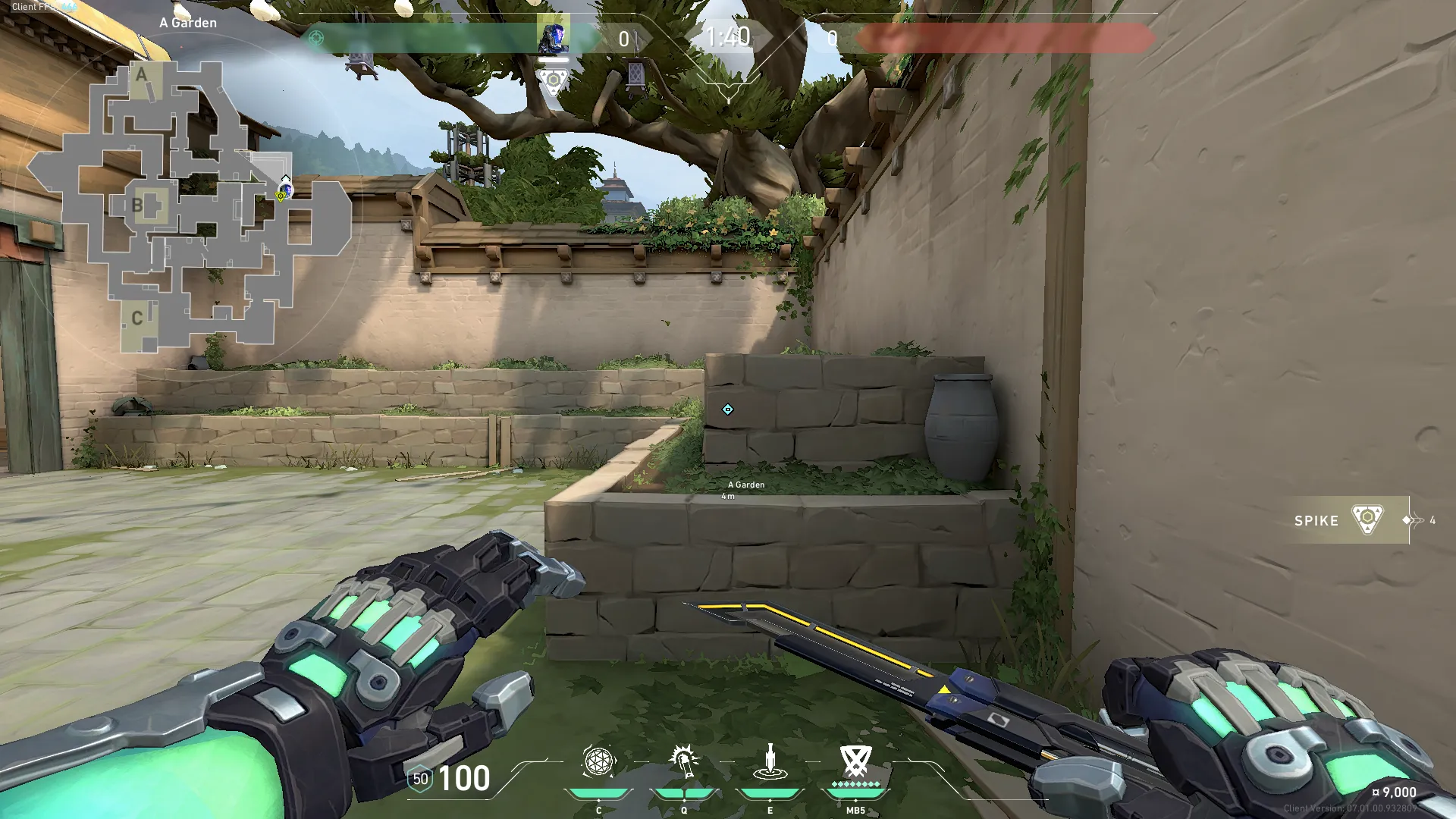 KAY/O Flash_Drive on Haven Attack Mid — step 1 of 4: Position — where to stand