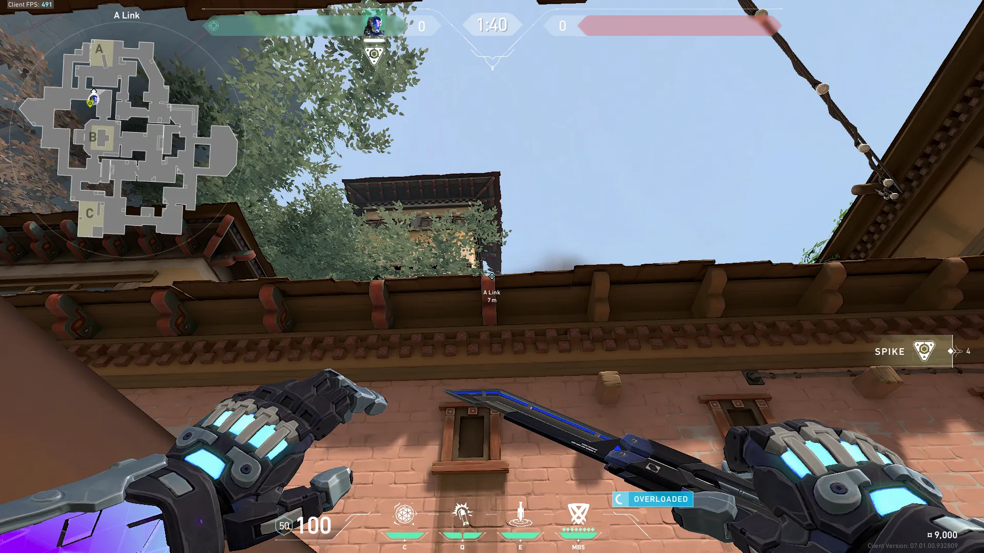 KAY/O Frag_Ment on Haven Defense Site A — step 2 of 4: Aim — line up the shot