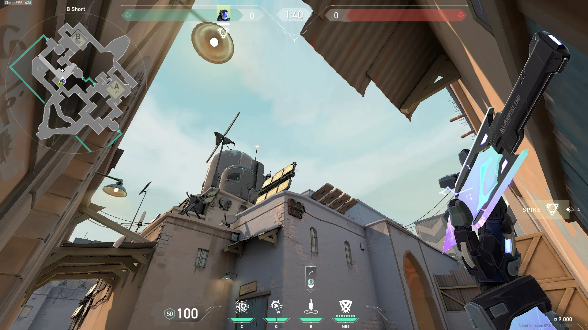 KAY/O Zero_Point on Bind Attack Site B — step 2 of 4: Aim — line up the shot