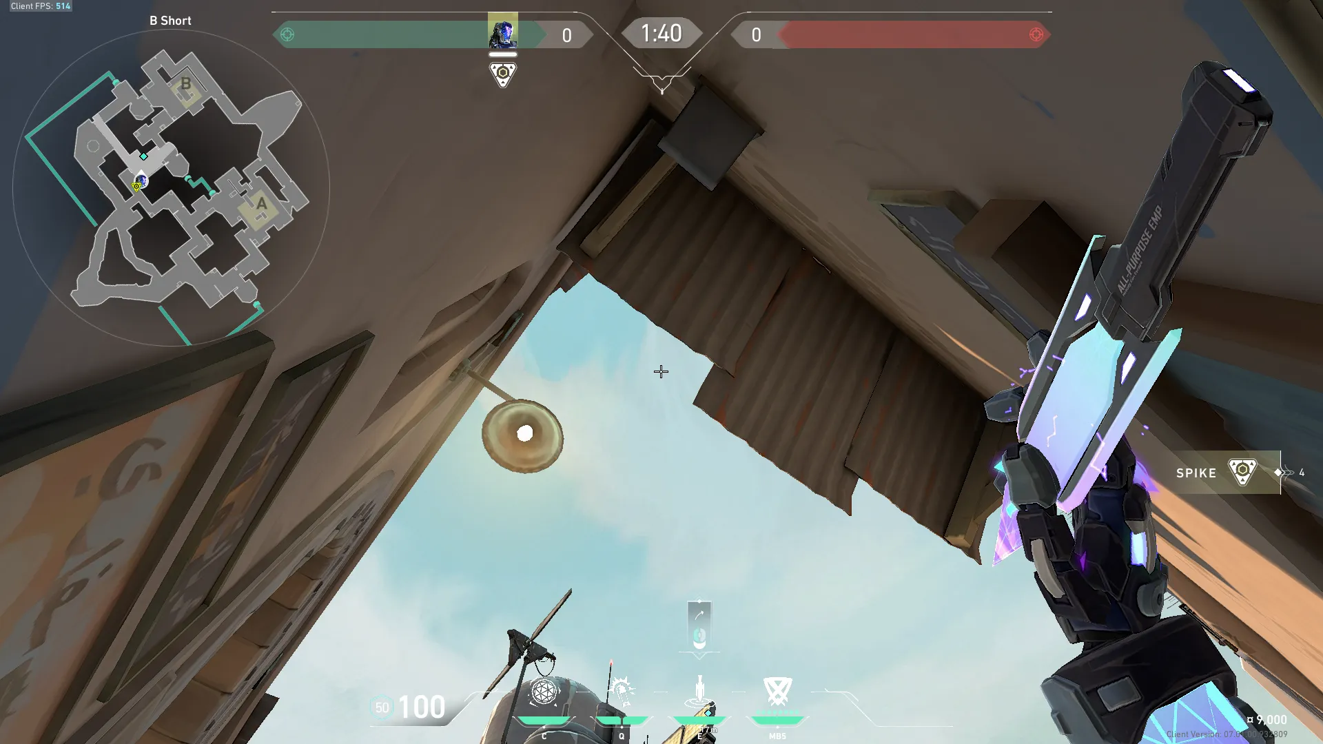 KAY/O Zero_Point on Bind Attack Site B — step 3 of 4: Aim — line up the shot