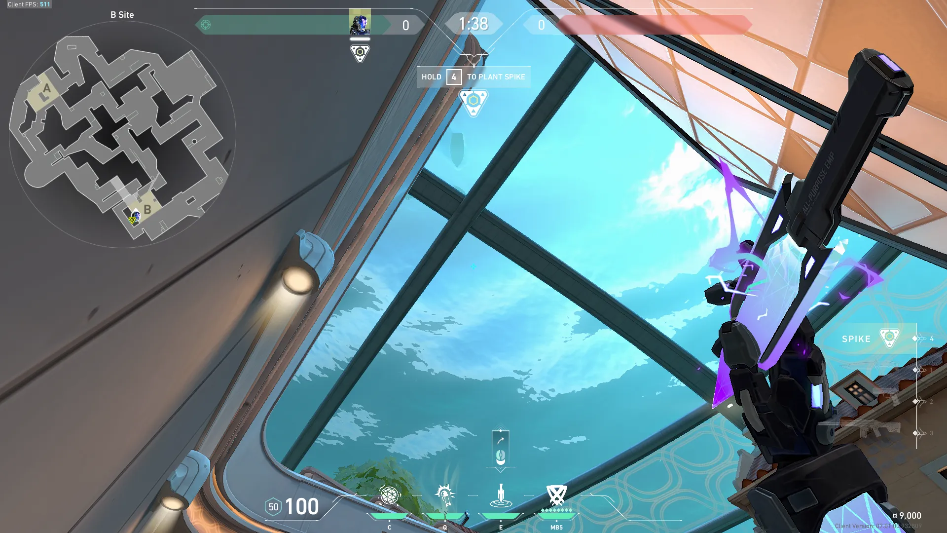 KAY/O Zero_Point on Pearl Defense Mid — step 3 of 4: Aim — line up the shot