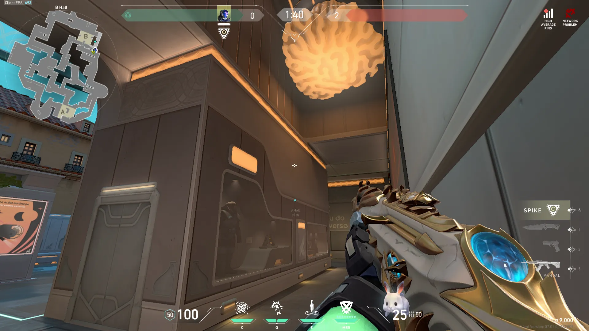 KAY/O Flash_Drive on Pearl Defense Site B — step 2 of 3: Aim — line up the shot