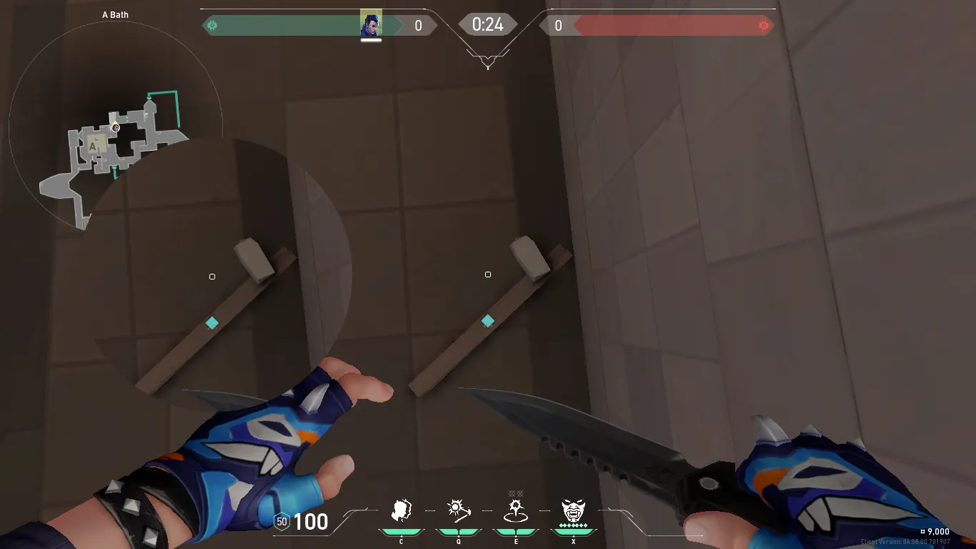 Yoru Blindside on Bind Attack Site A — step 1 of 2: Position — where to stand